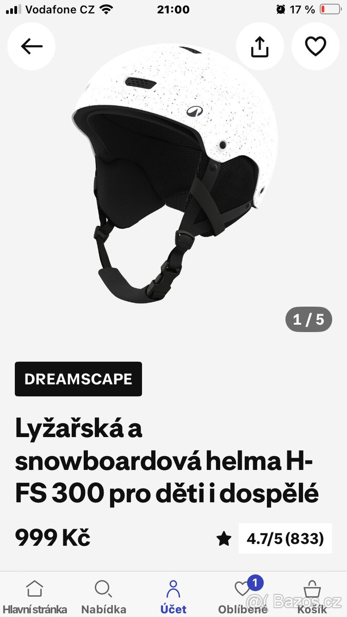 Helma lyžařská- (vel M 55-58cm)