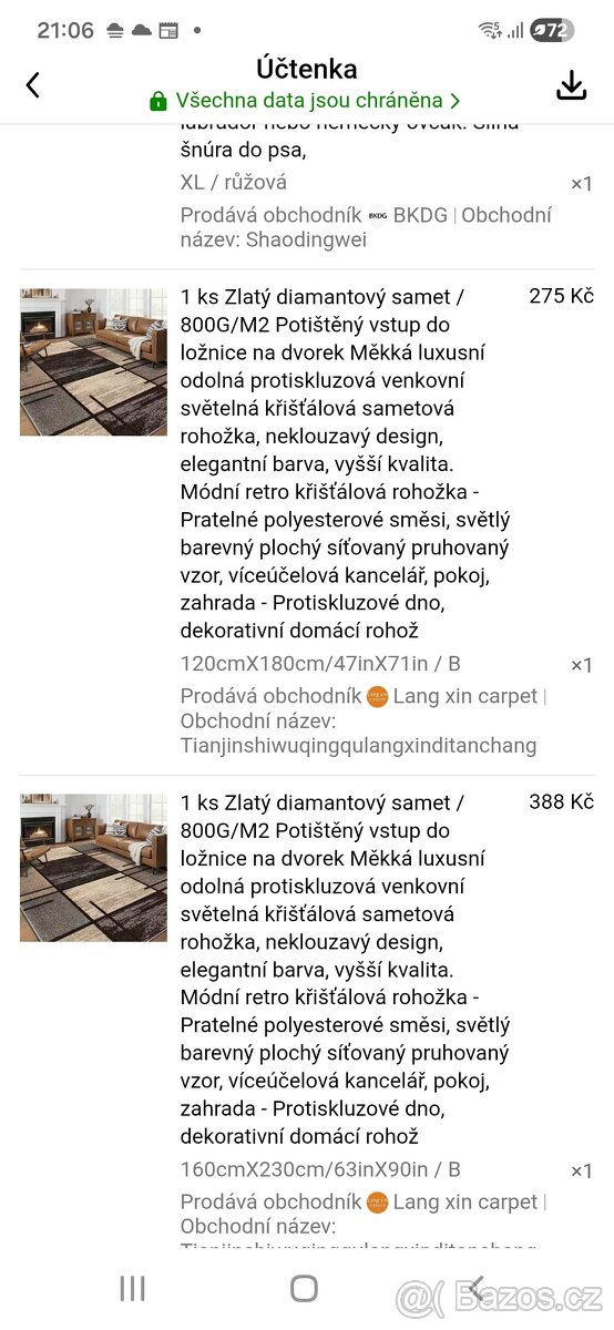 Prodám 2ks nových koberců