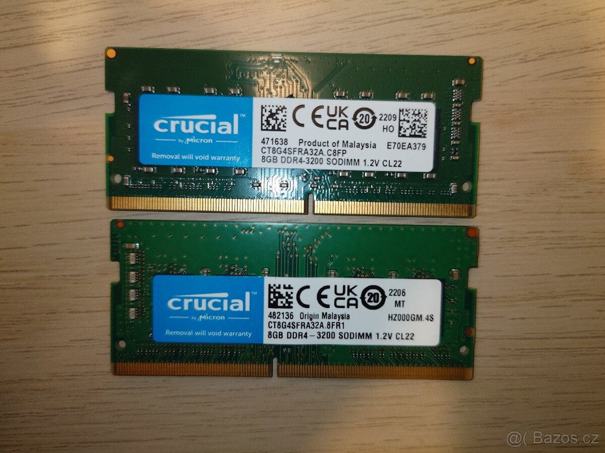 Crucial DDR4 3200 2x8GB SO-DIMM