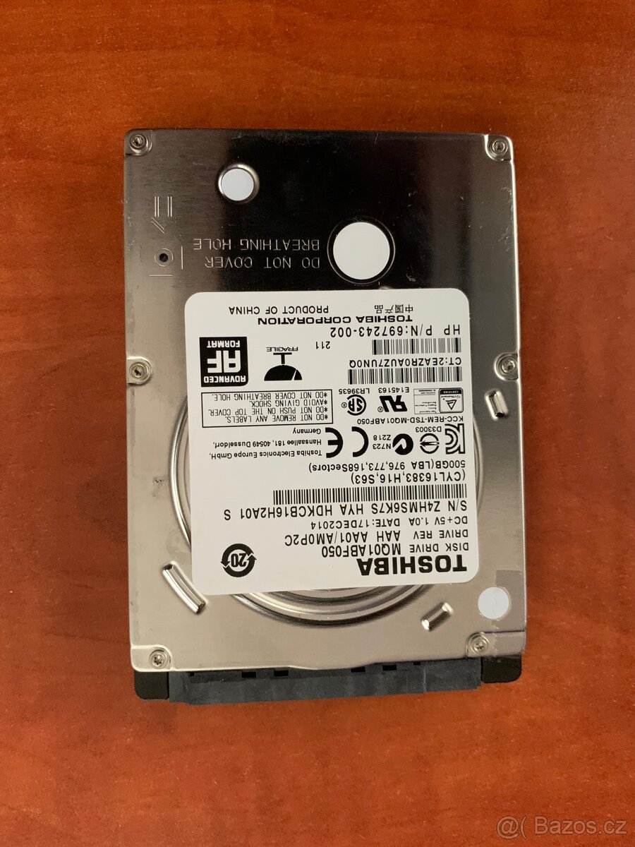500 GB pevny disk 2,5