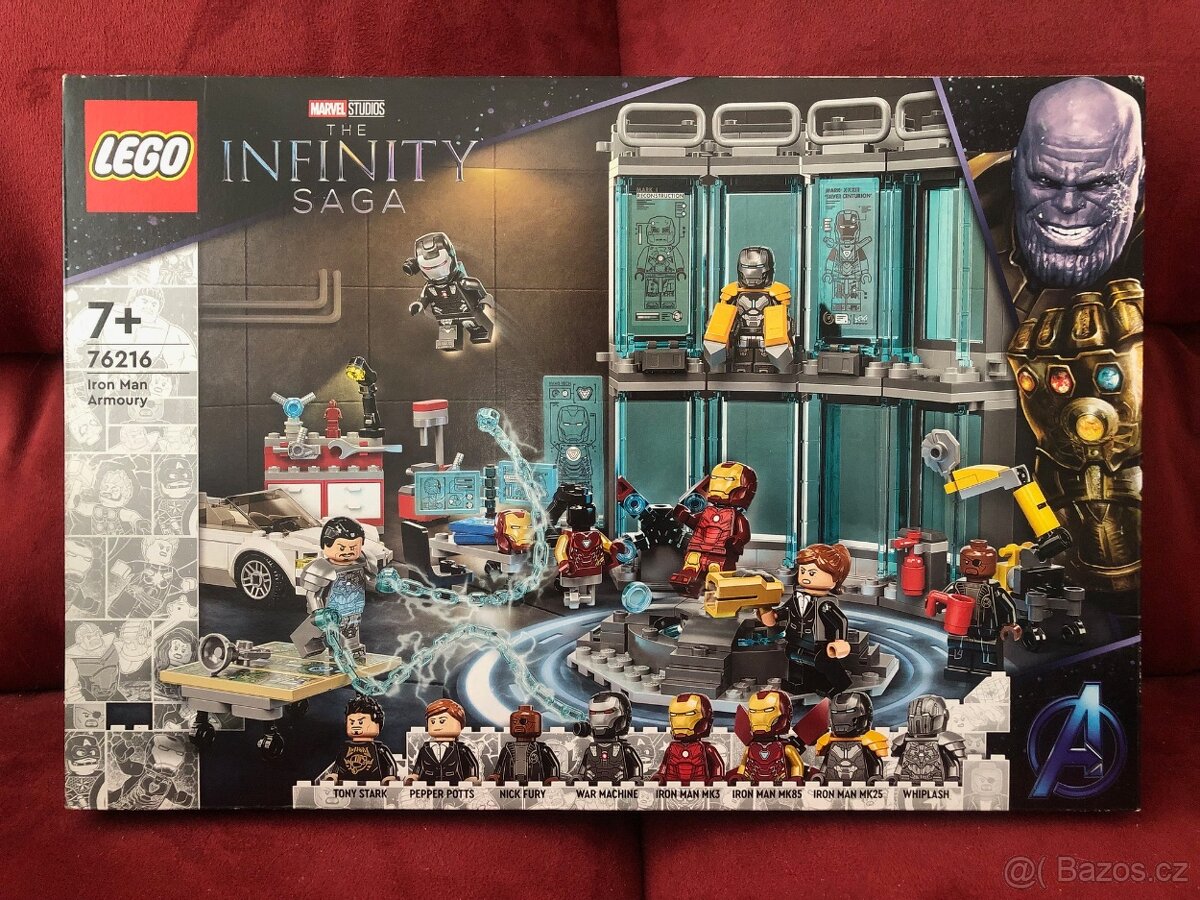 LEGO Marvel 76216 Zbrojnice Iron Mana - Bez figurek