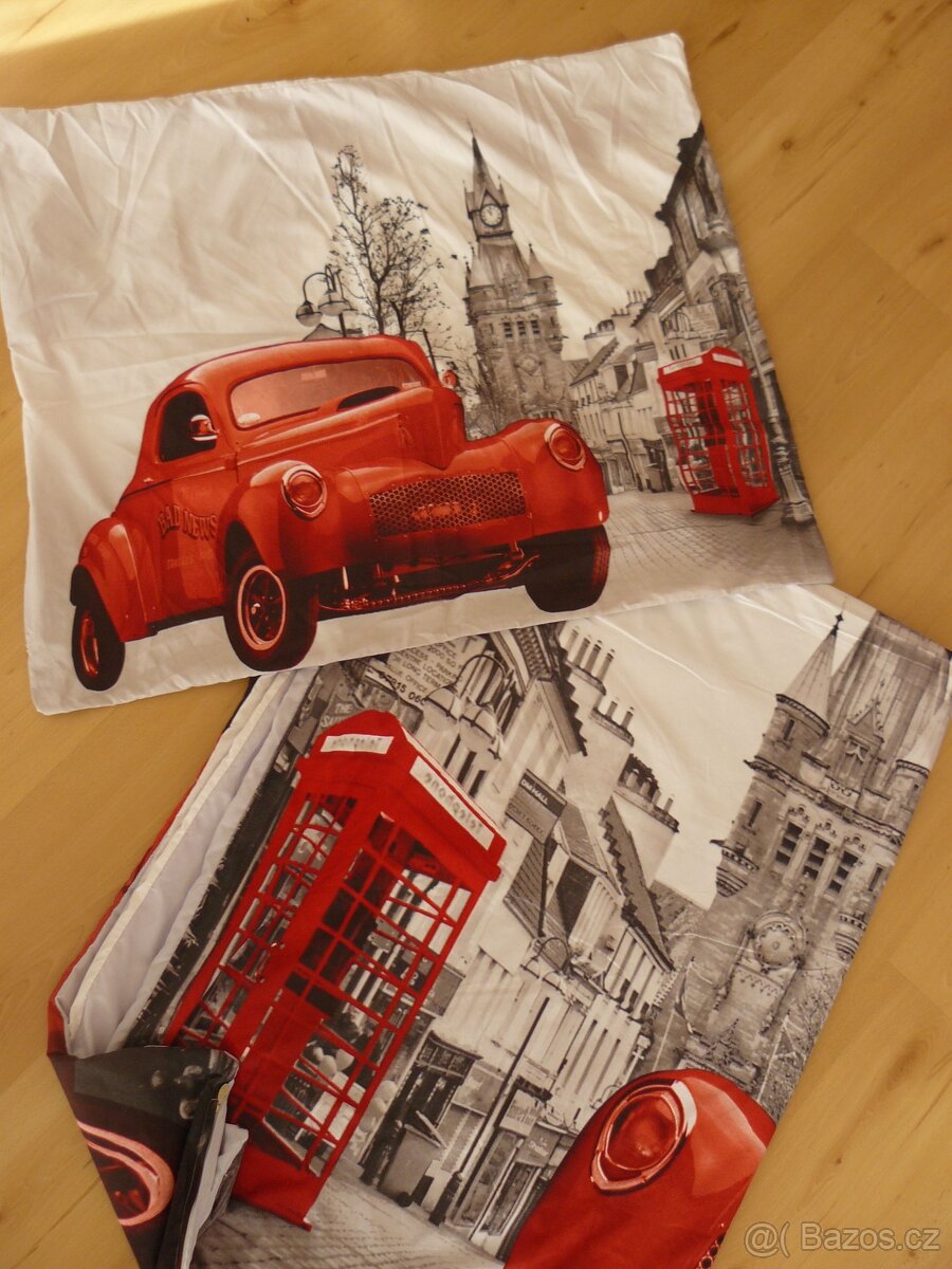 Povlečení na velkou postel s motivem Londýna