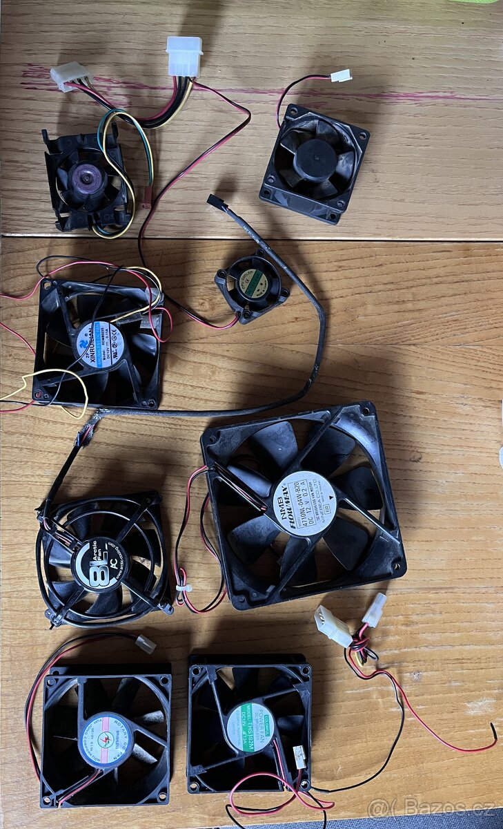 Ventilátory, větráčky mix fan PC