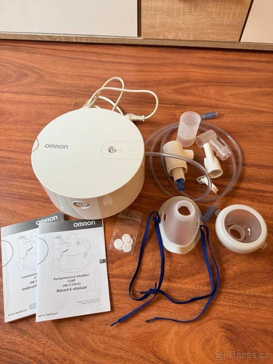 OMRON C28P (NE-C105-E) inhalátor kompresorový.