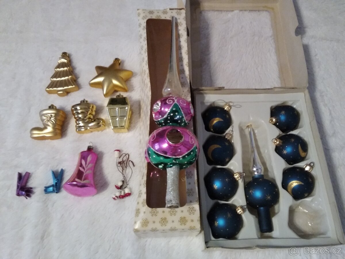 Vánoční ozdoby, retro