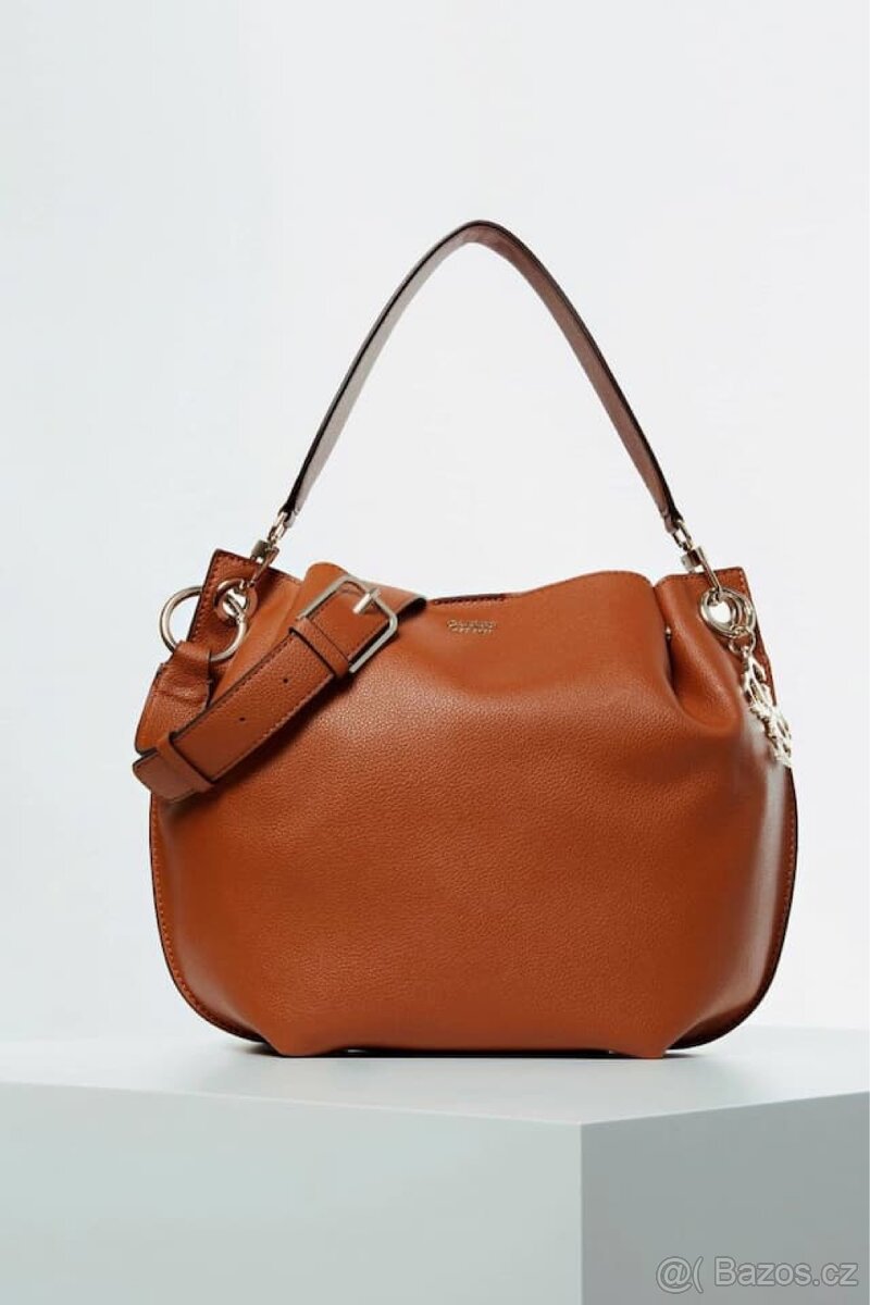 GUESS - Dámská kabelka přes rameno - hnědá - camel