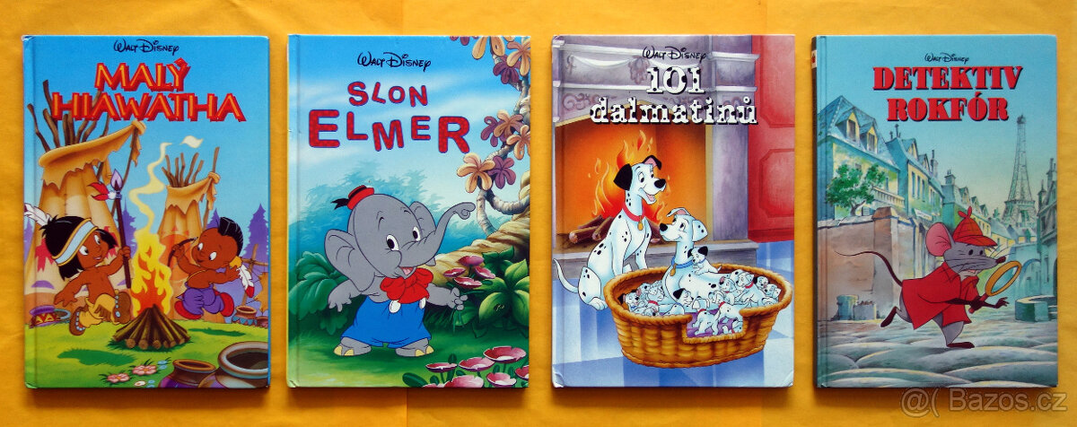 101 dalmatinů+ 3 další knihy Walt DISNEY /Dětský knižní klub