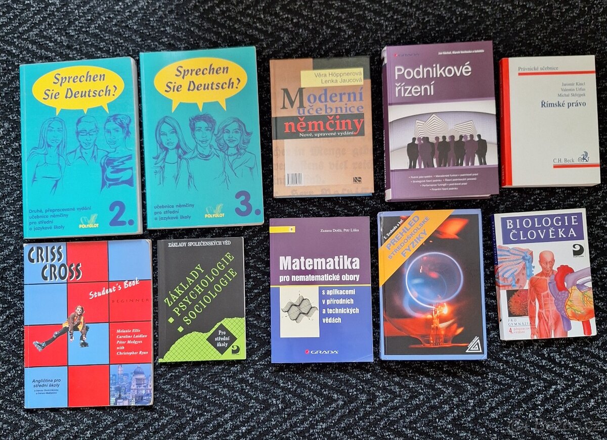 Učebnice SŠ,gymnázia,VŠ