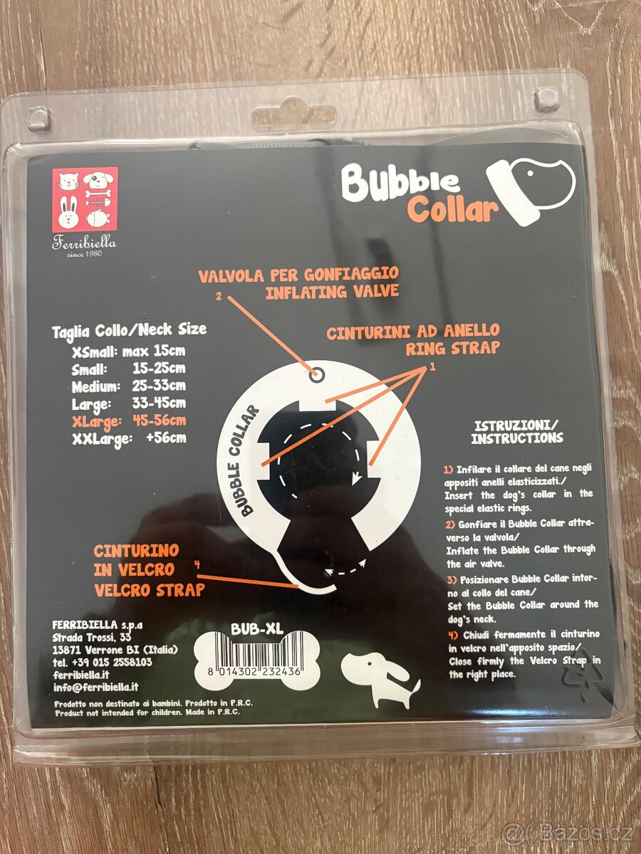 Nafukovací límec Bubble Collar XL