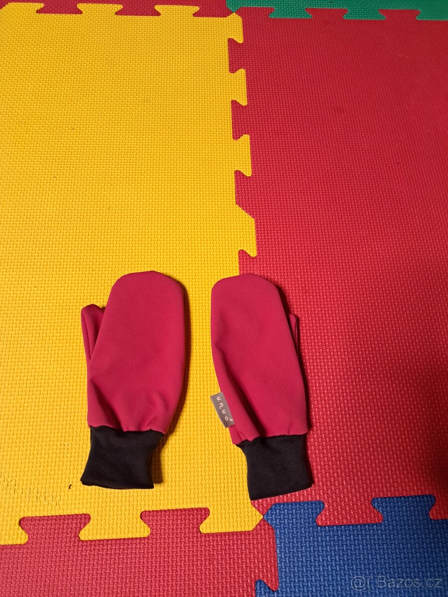 Dětské softshellové rukavice s fleecem Unuo velikost L