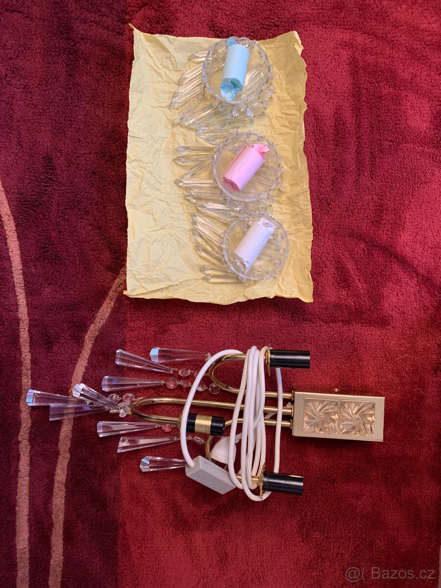 Nástěnné světlo Jablonecké sklárny