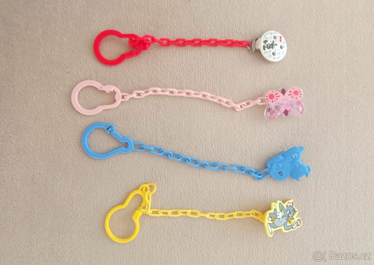 Řetízek na dudlík 4 ks