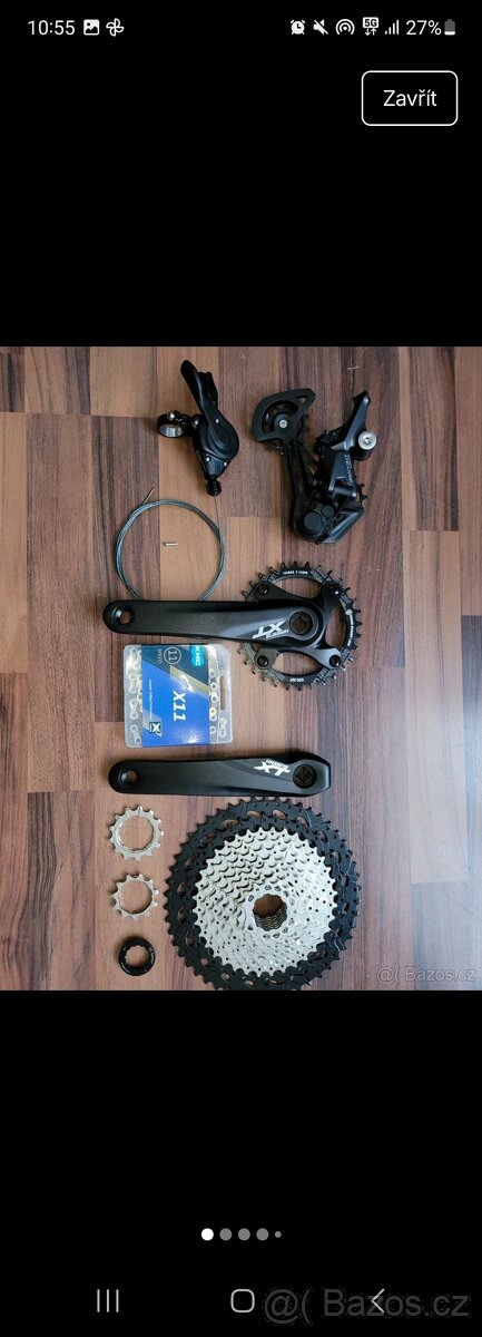 Kompletní set 1x11 shimano deore