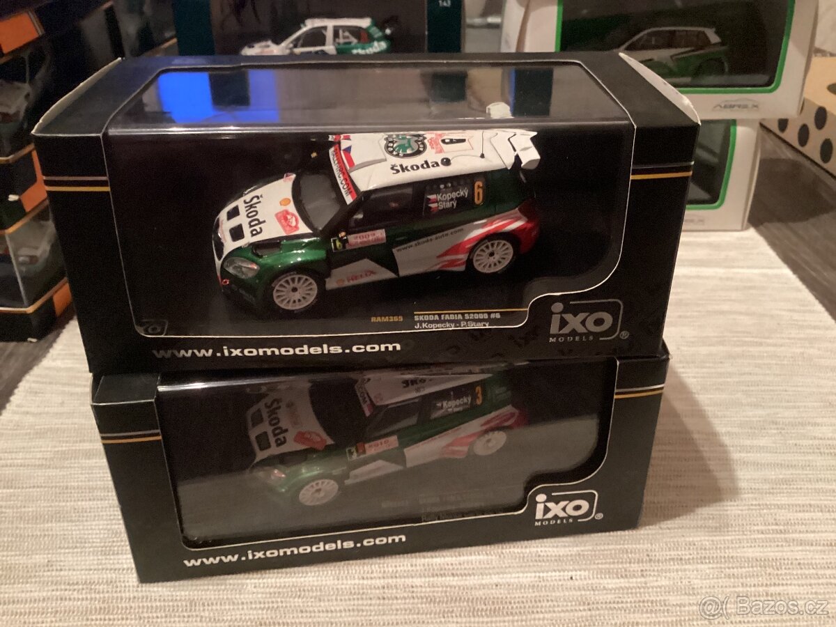 2x Škoda Fabia S2000 1:43