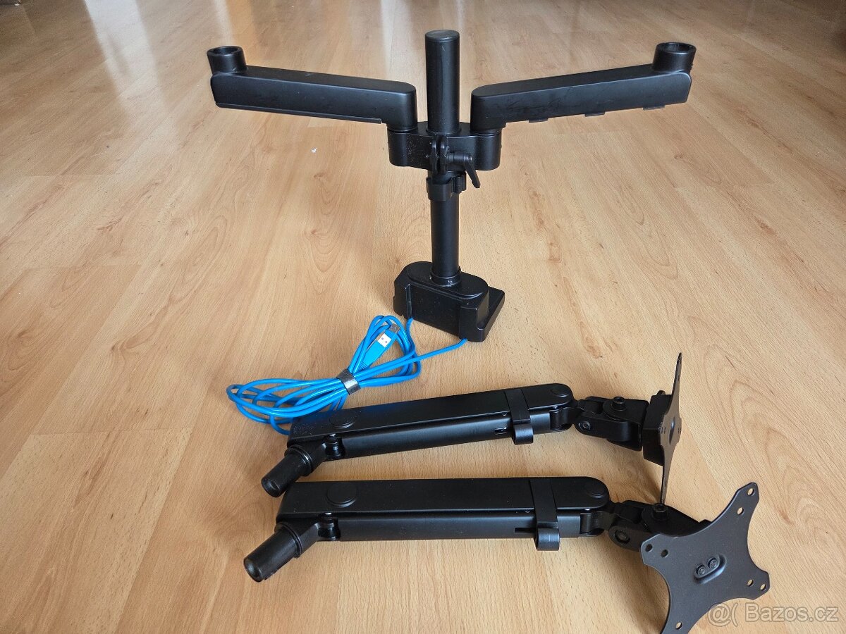 stolní držák na dva monitory