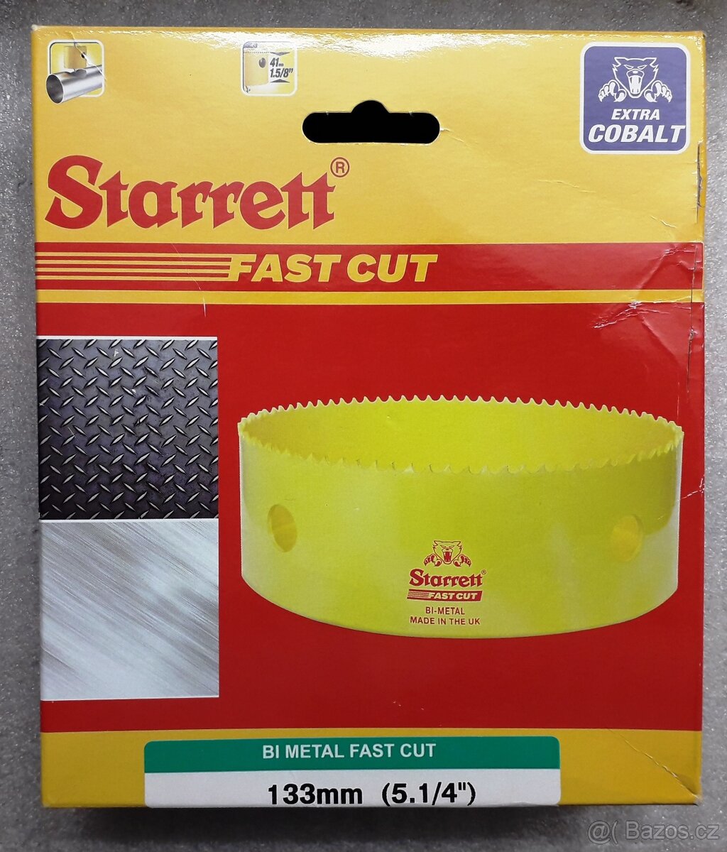 Prodám 2x STARRETT vykružovací korunkové vrtáky.