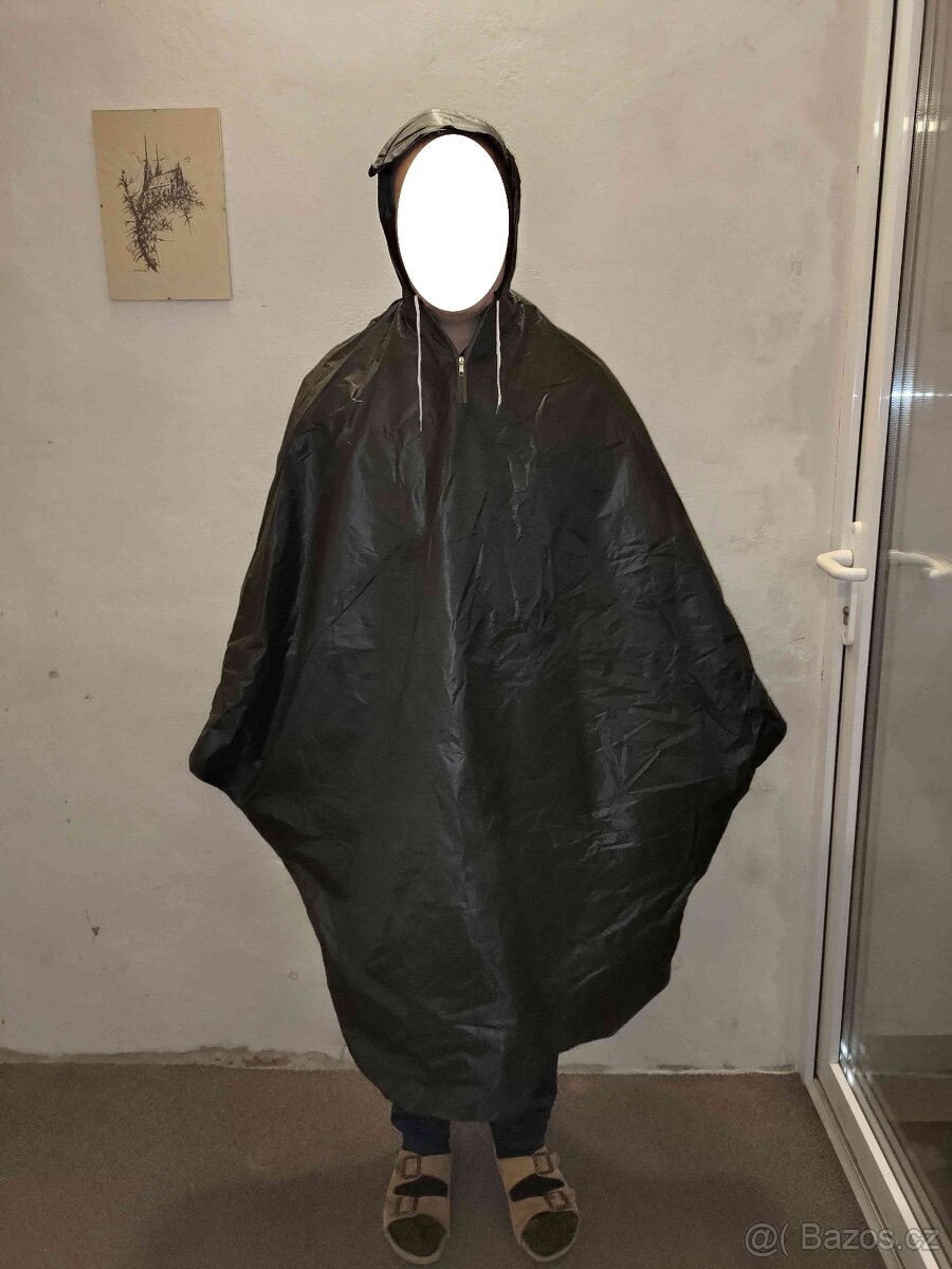 Pláštěnka do deště cyklistická, černá