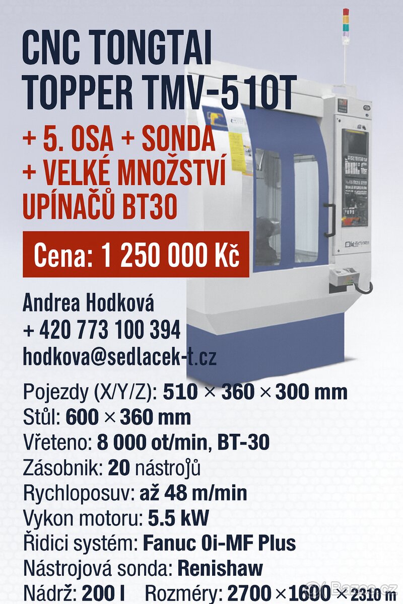 CNC Tongtai Topper TMV‑510T