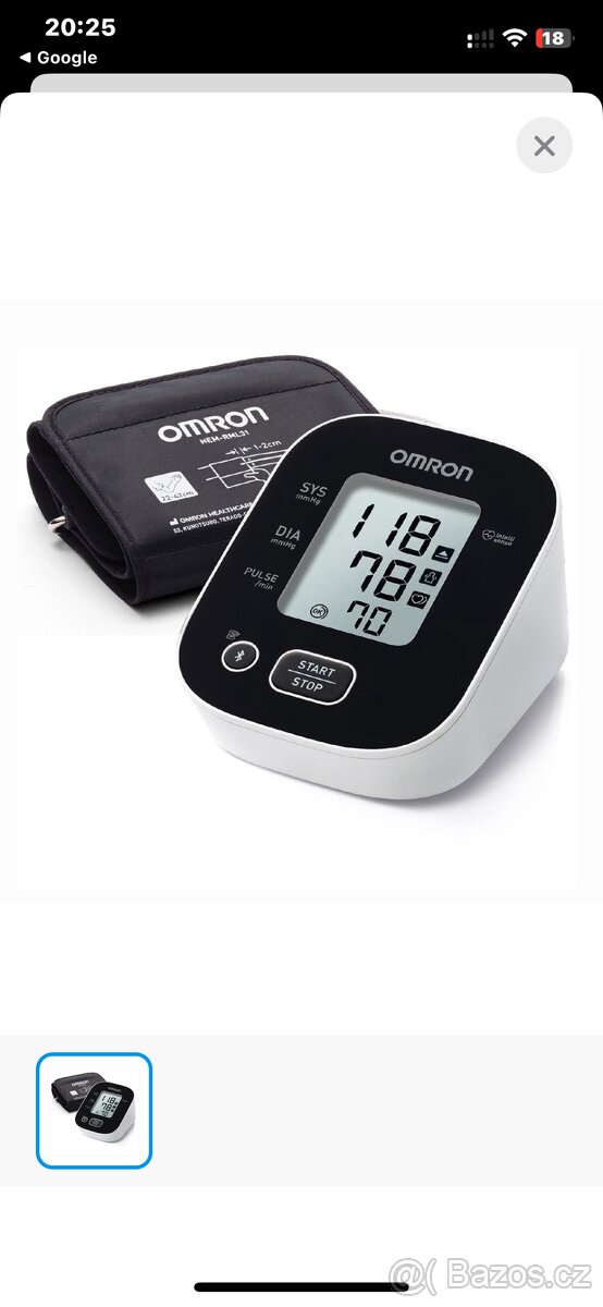 OMRON M2 Intelli IT+ + prodloužená záruka na 5 let