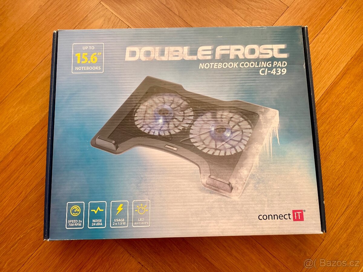 Chladící podložka pod notebook connect IT 15.6”