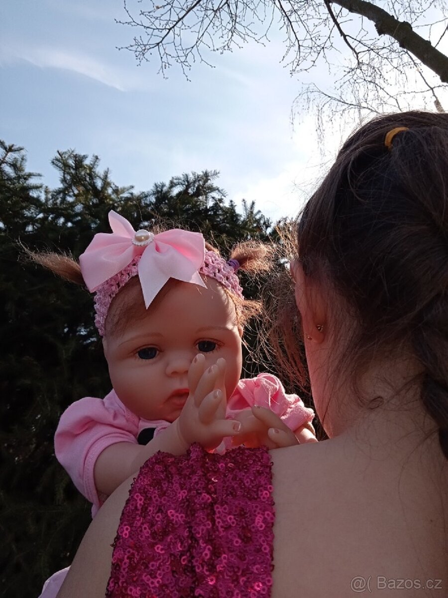 Panenka miminko reborn hračka nová s příslušenstvím
