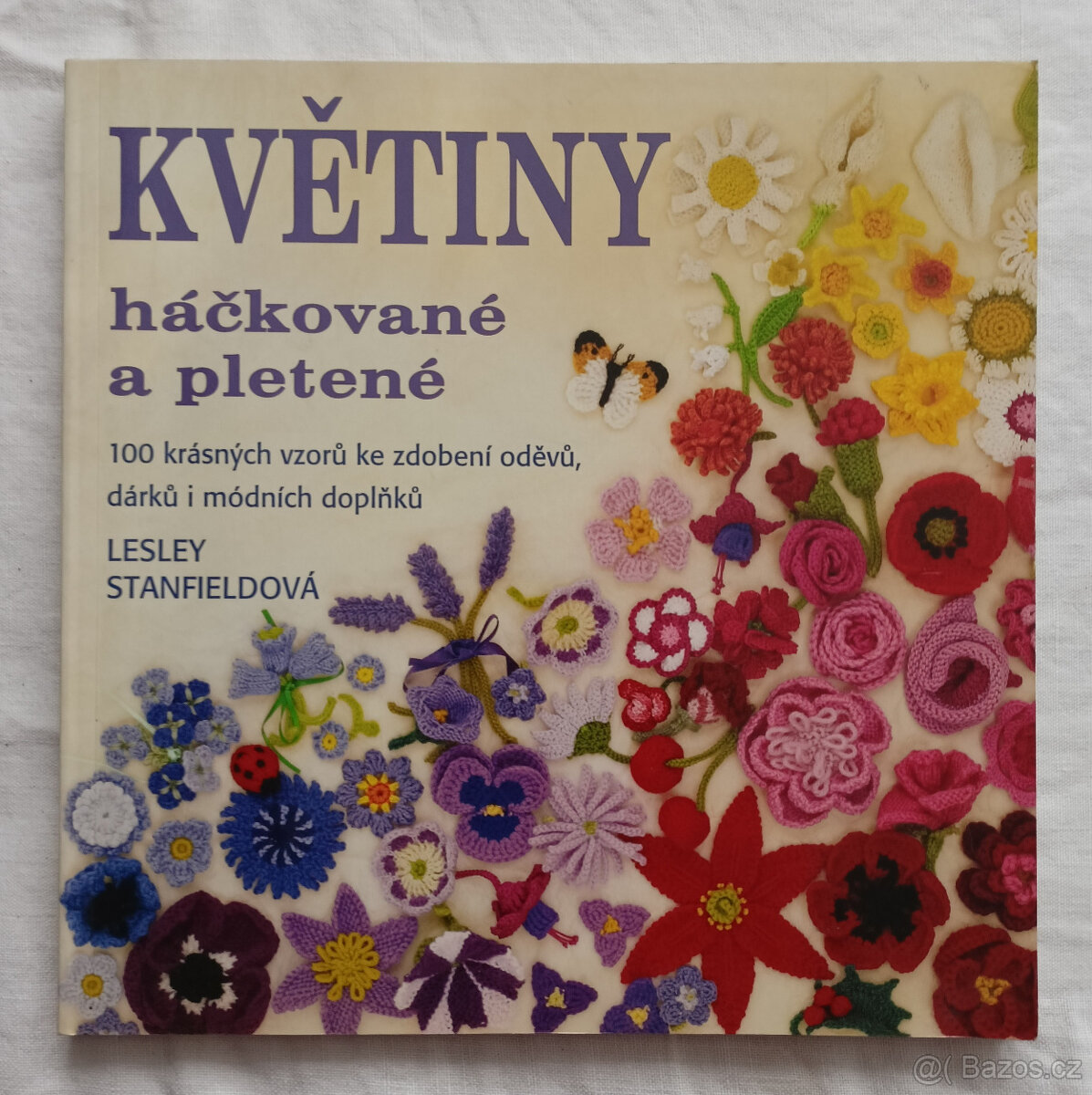 Květiny háčkované a pletené