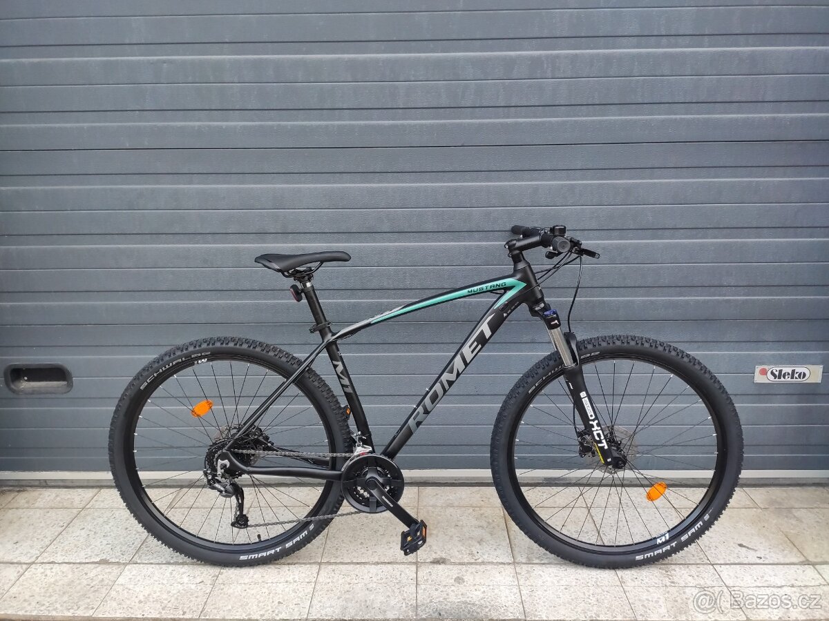 Nové horské kolo Romet Mustang M1 29“, 17" a 19" alu rám
