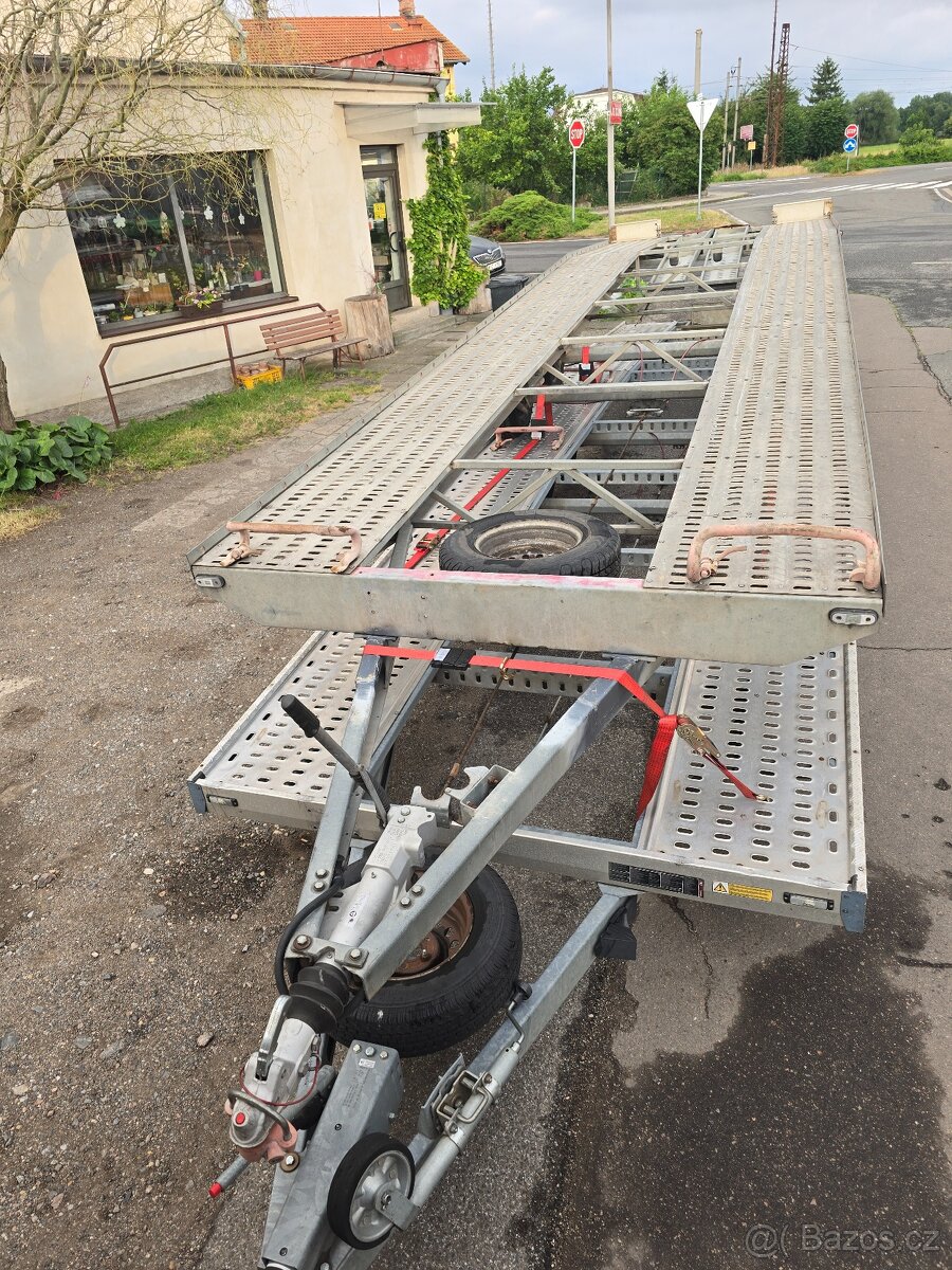 Podvalník vozik autoprepravnik na dvě auta prives dvouplato