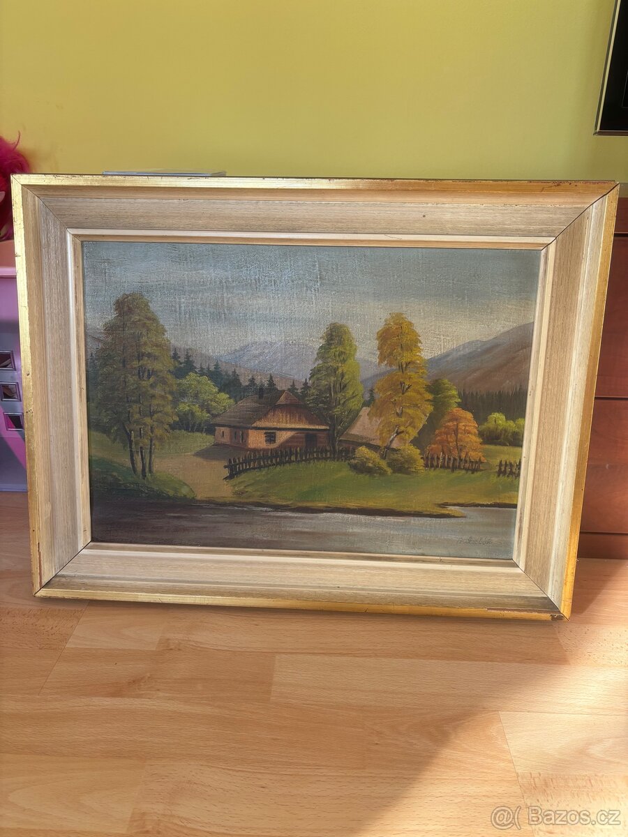 Starožitný obraz - krajina