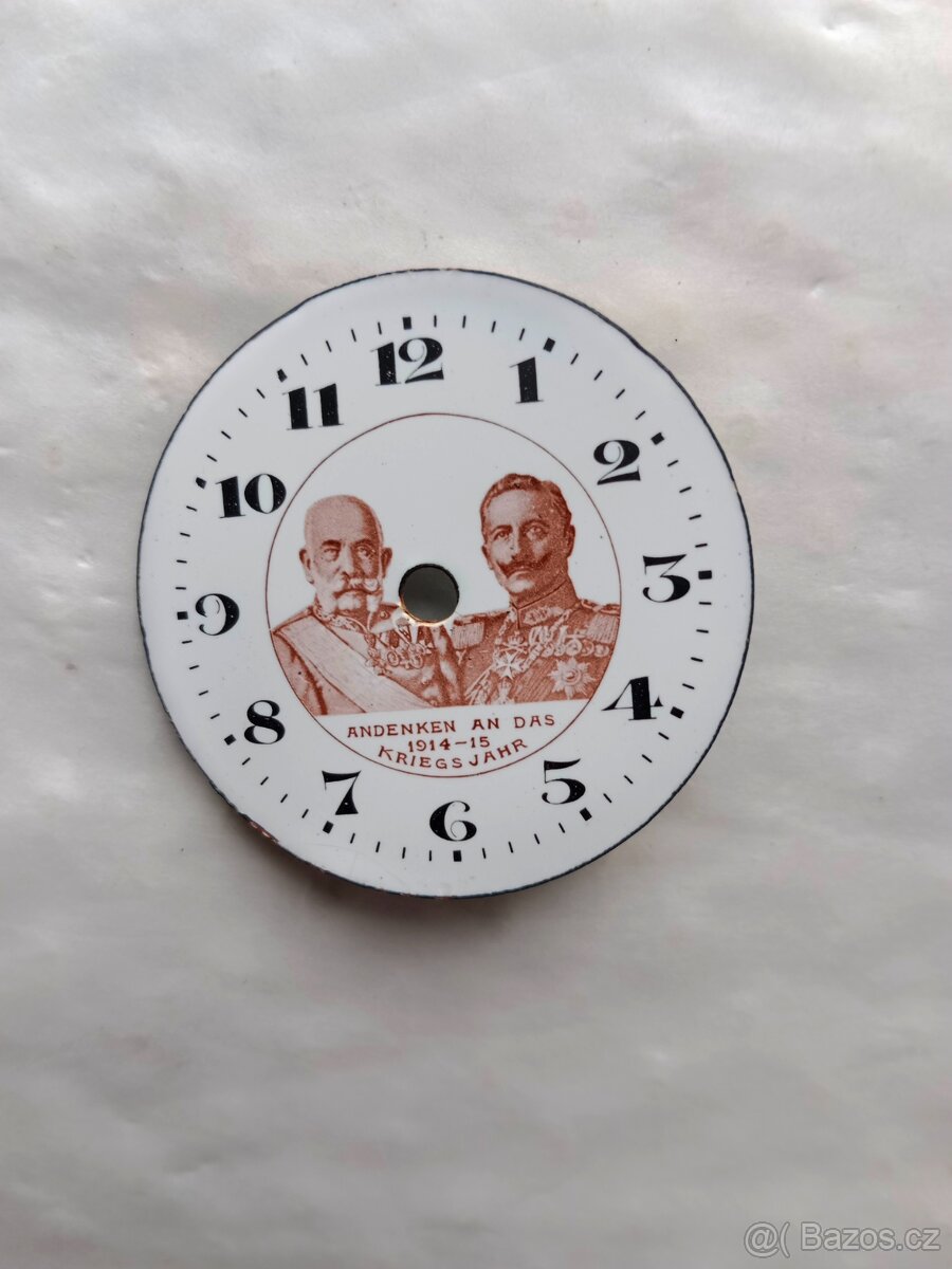 Pěkný, starý smaltovaný ciferník Franz Josef