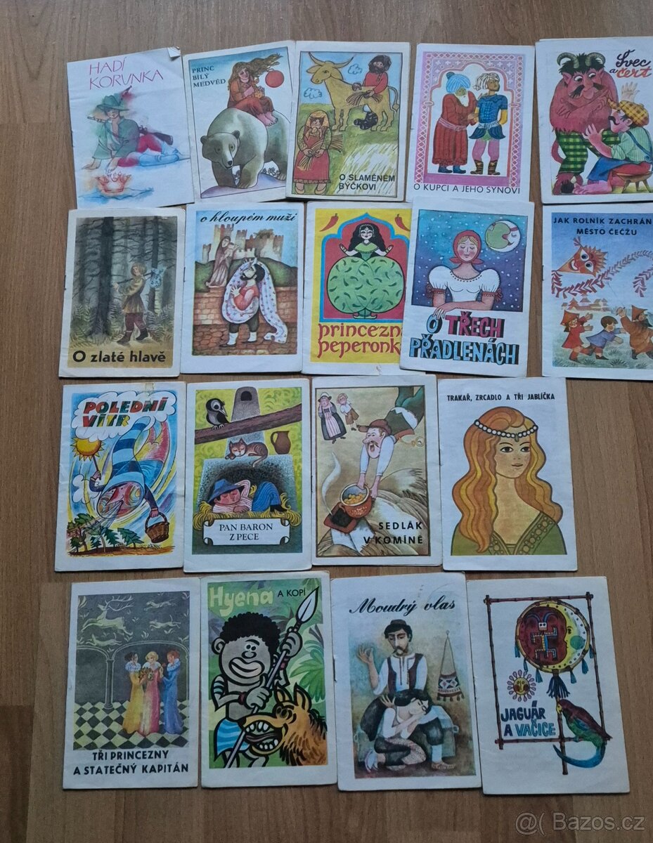 Pohádkové lístečky – mix 18 ks (používané)