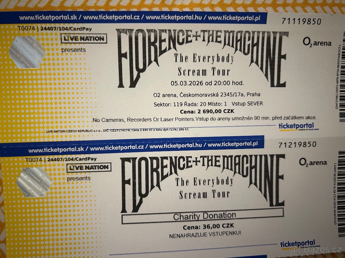 Florence and The Machine Praha za ofiko ceny