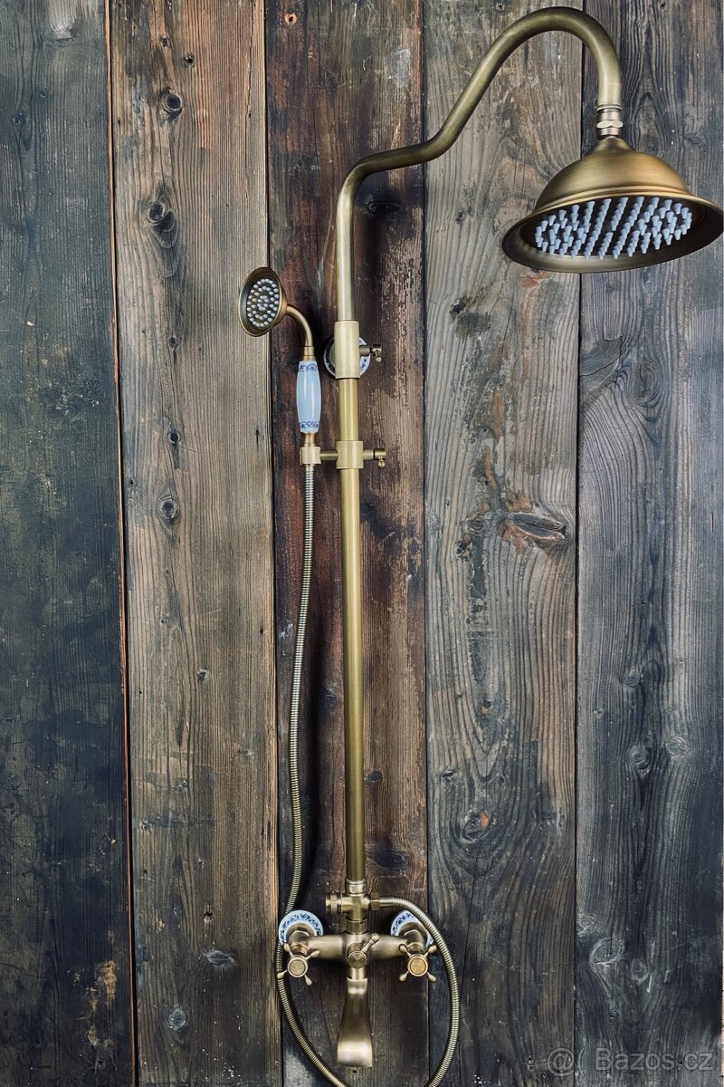 Nová baterie sprchová mosazná