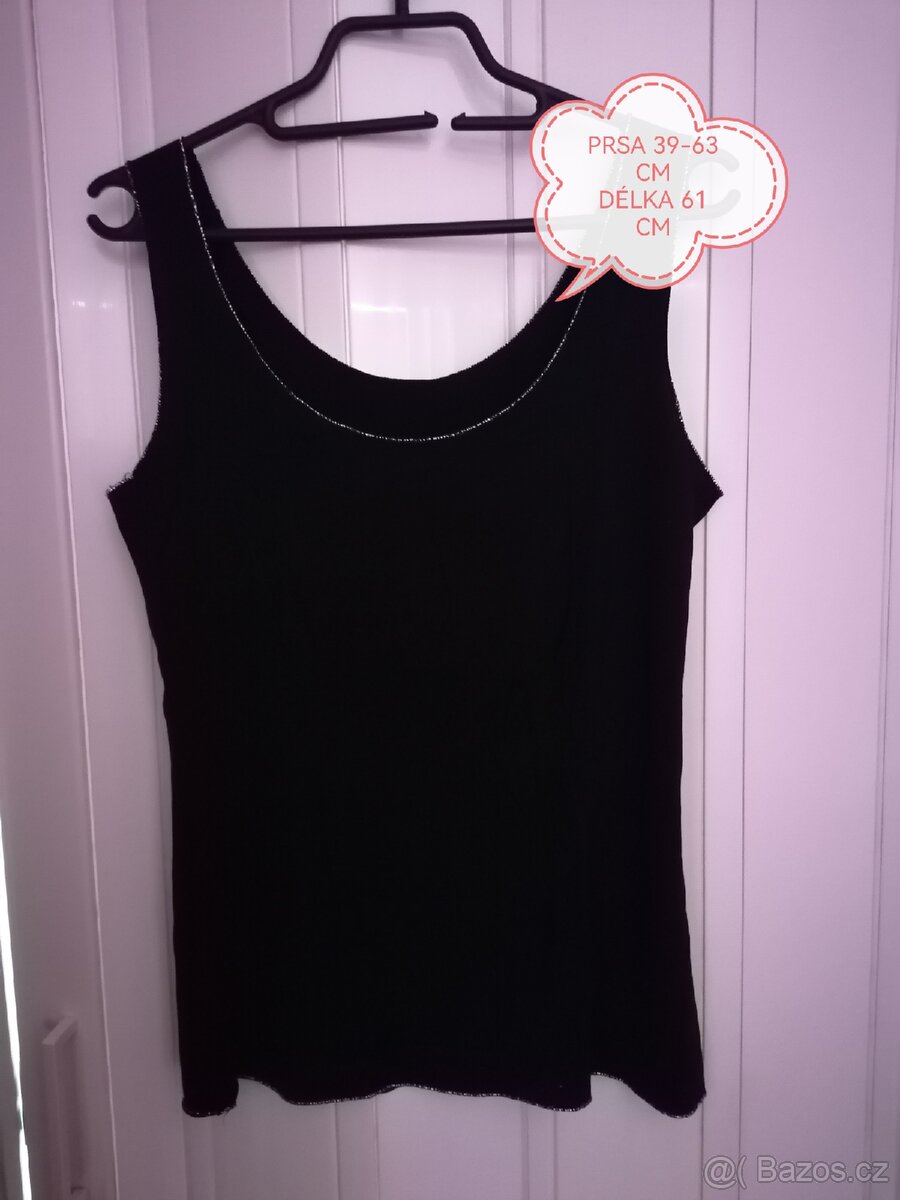 Dámské černé tílko