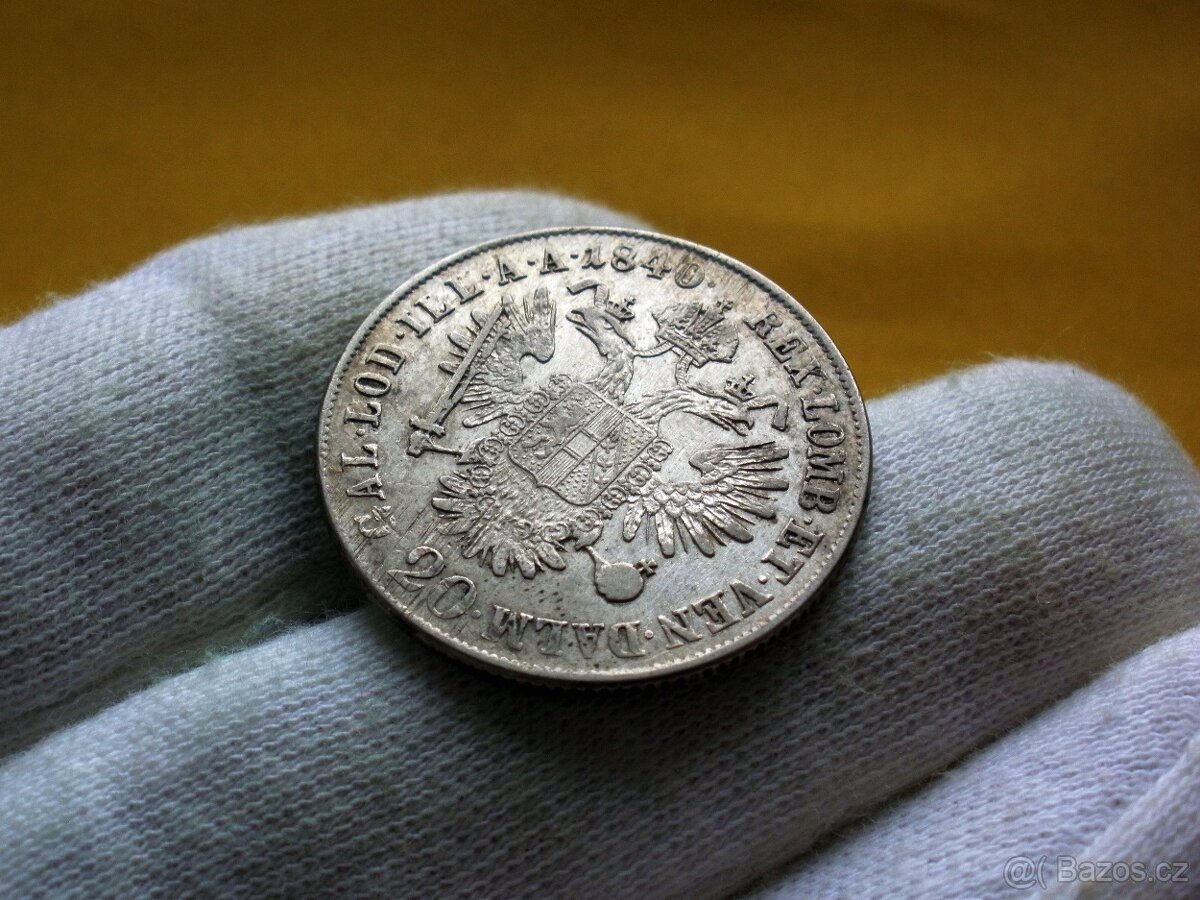 Stříbrný 20 Krejcar 1840