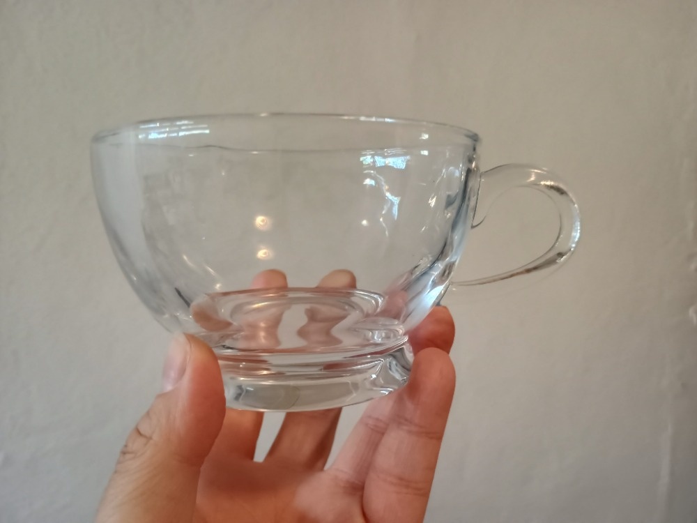 Skleněné šálky z varného skla