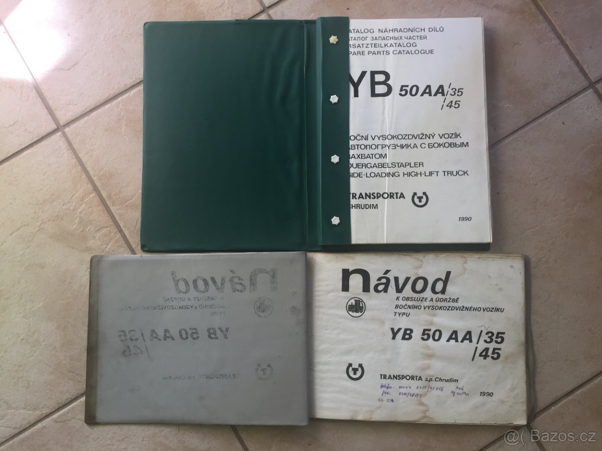 Návod k obsluze vysokozdvižného vozíku 4B - 50AA