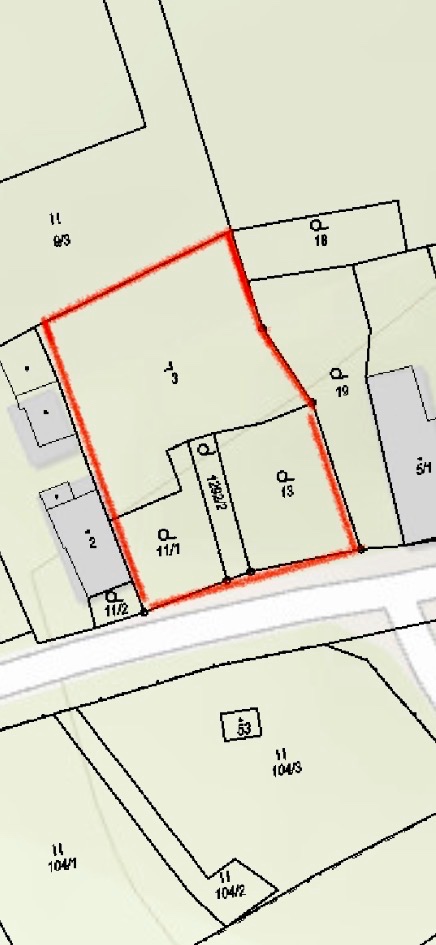 Stavební parcela 1779m2