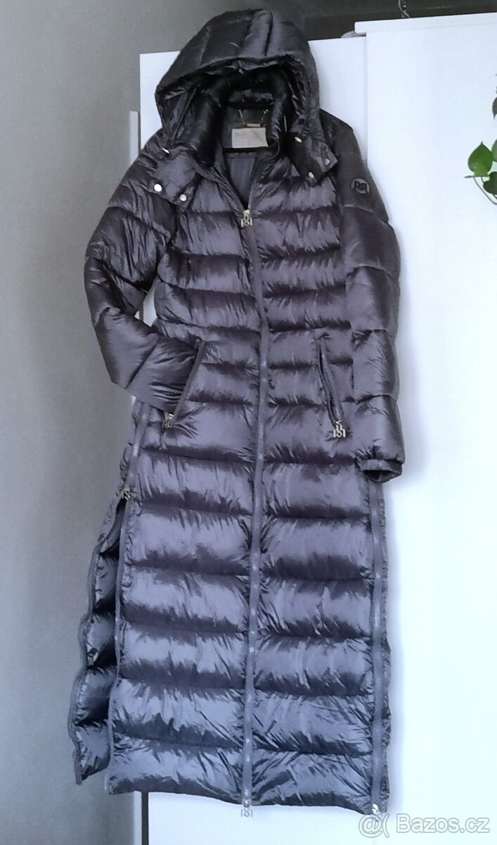 luxusní dlouhý zimní kabát, bunda Rinascimento, S/M