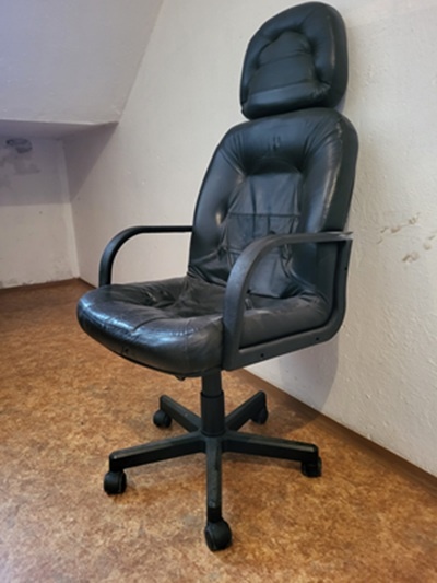 Kancelářské křeslo kožené -židle
