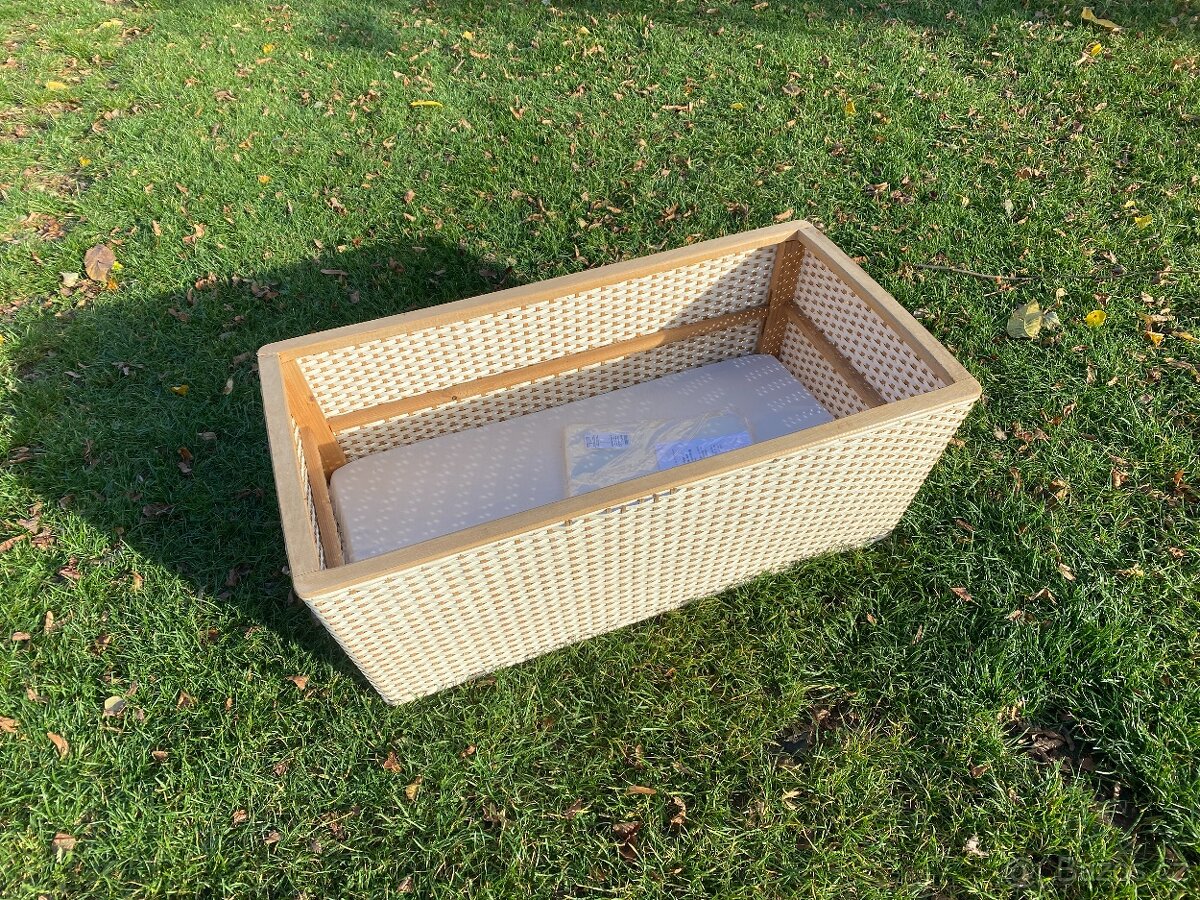 koš na miminko dětský koš postýlka retro koš na dítě