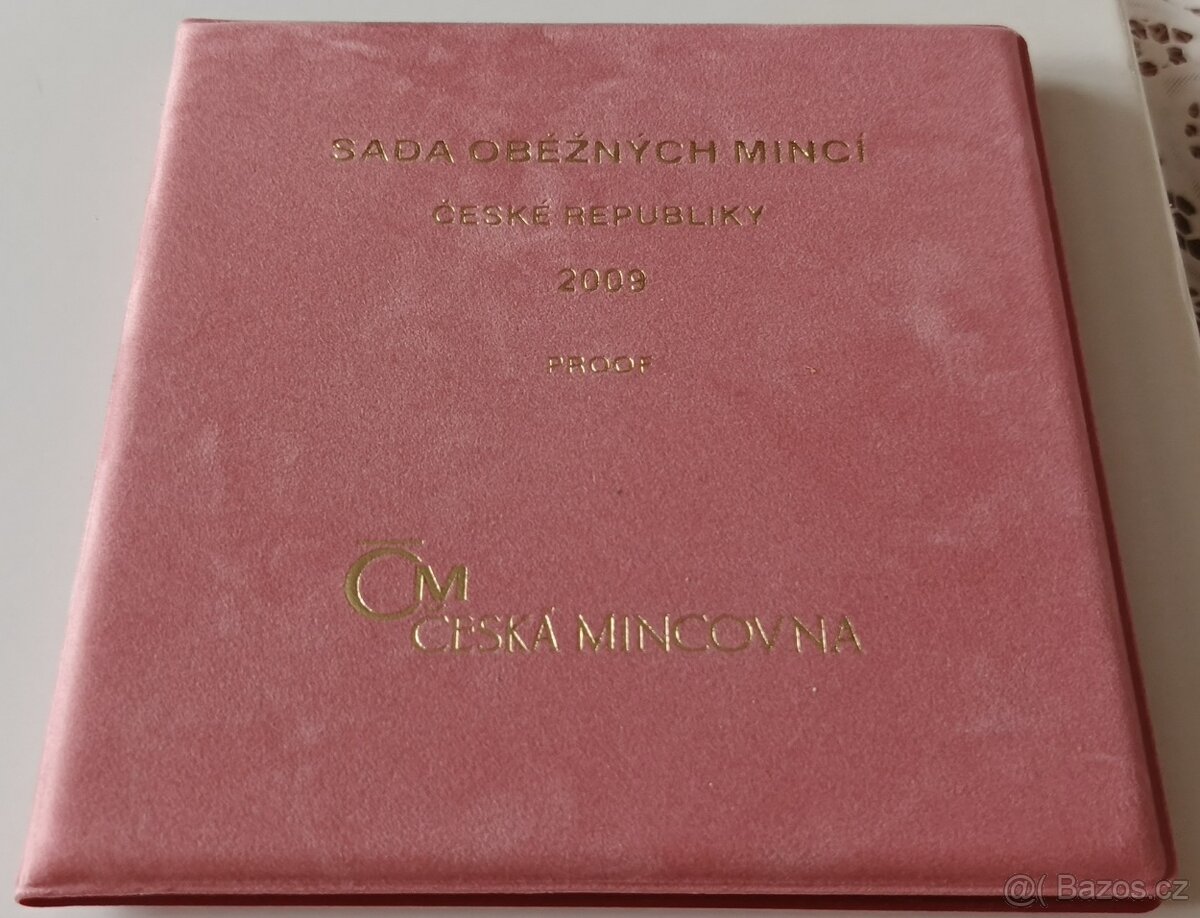 Sada mincí ČR 2009 proof v semišovém obalu