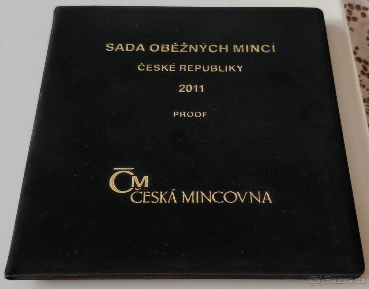 Sada mincí ČR 2011 proof v semišovém obalu