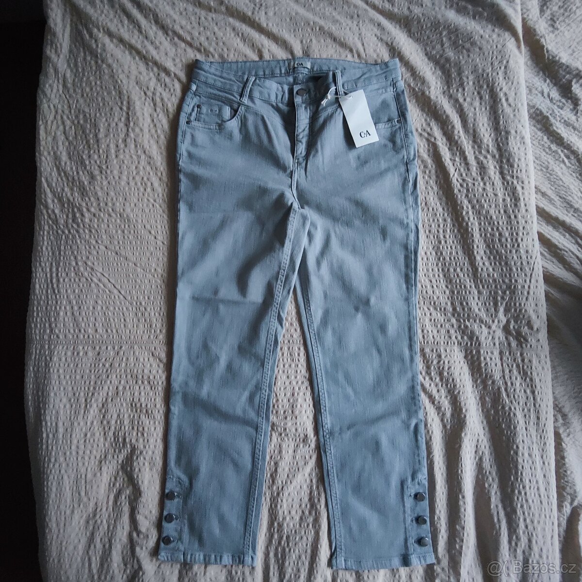 Dámské šedé rifle džíny jeans C&A v. 42