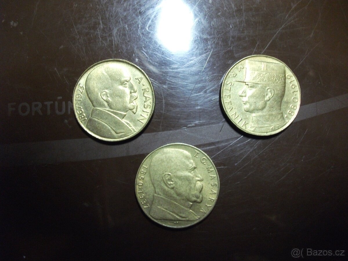 Sběratelské mince 10,-Kč r. 1990-1992