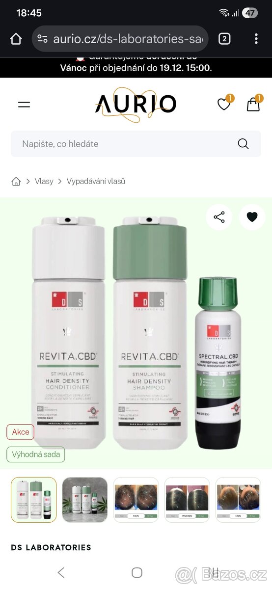 Ds Laboratories sada proti vypadávání vlasů nová