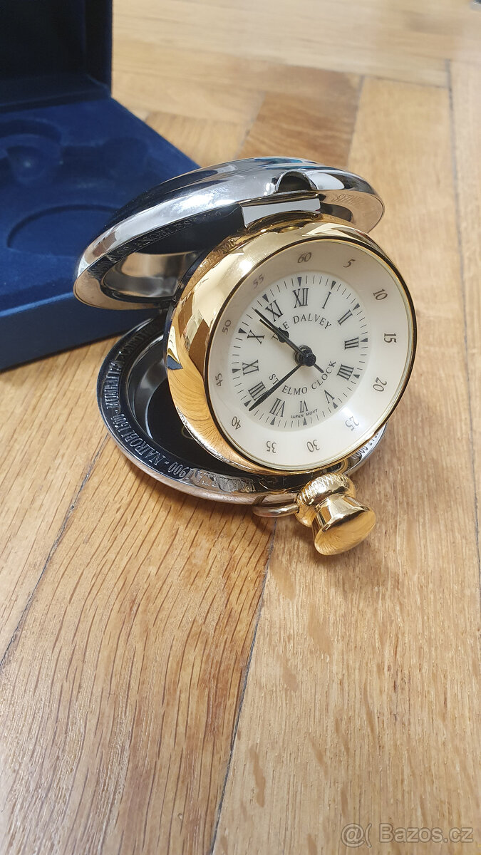 Vintage Cestovní Hodinky "cibule" Dalvey St. Elmo Clock