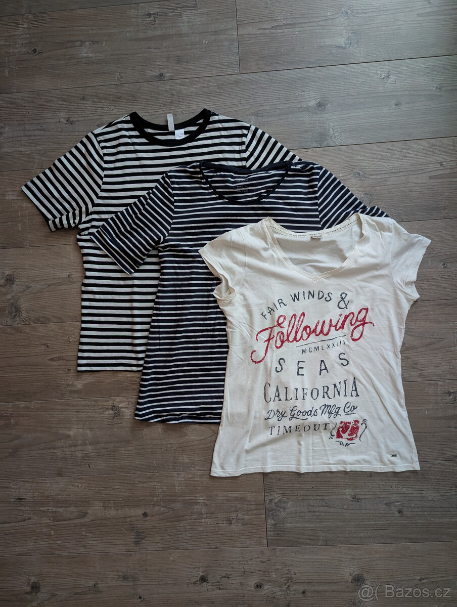 Set dámských triček 3ks vel. M