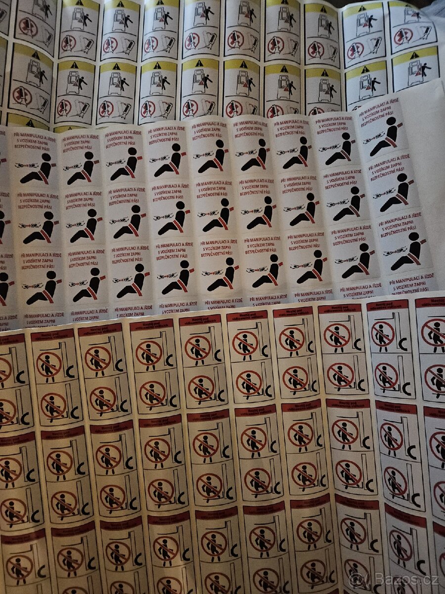 Bezpečnostní značení VZV, volat