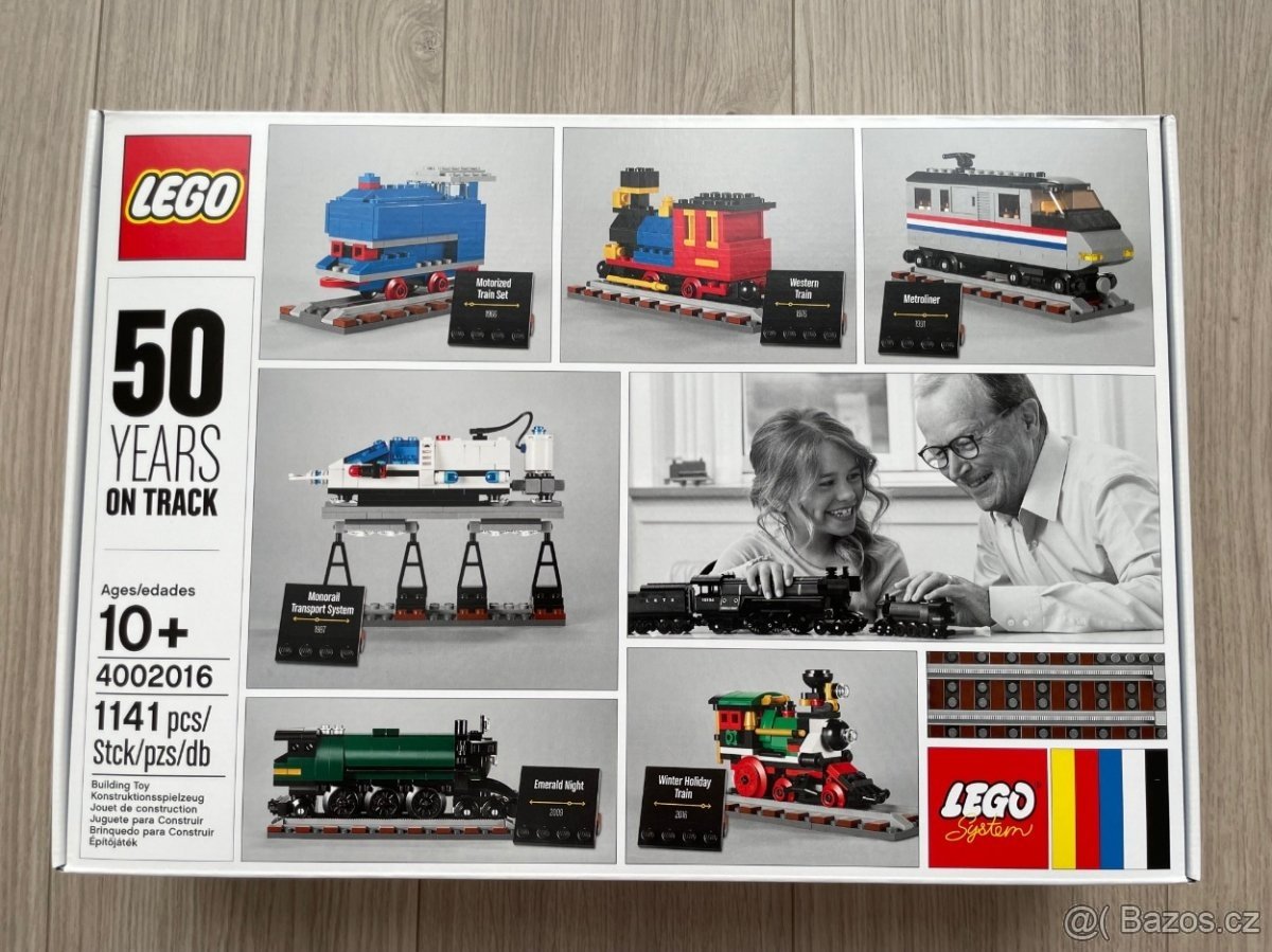 Poptávka lego krabice LEGO 4002016 50 Years on track